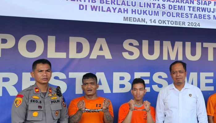 Reskrim Polsek Medan Tuntungan Tembak Pelaku Perampokan