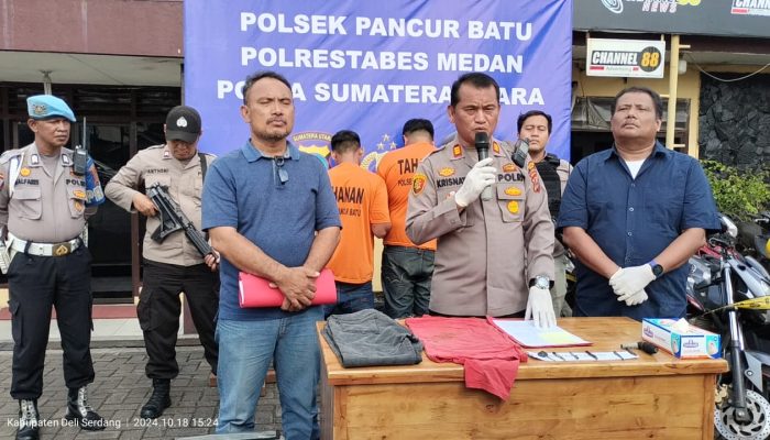 Polsek Pancur Batu Tunjukan Taringnya, Pelaku Pencurian Ditangkap, Puluhan Sepeda Motor Diamankan