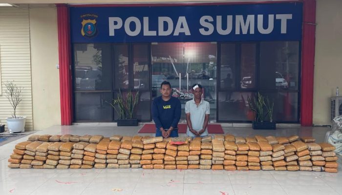 Polda Sumut gagalkan 272 kilogram ganja asal Aceh