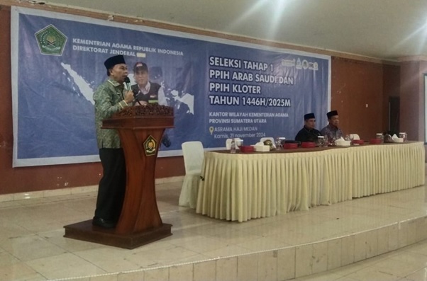 588 Peserta Ikuti Rekrutmen PPIH, Kakanwil Kemenag sumut Pastikan Proses Rekrutmen Transparan dan Bebas KKN