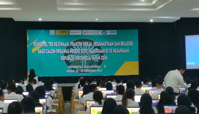 Tes SKB CASN Kejaksaan RI di Kejati Sumut Diikuti 1844 Orang