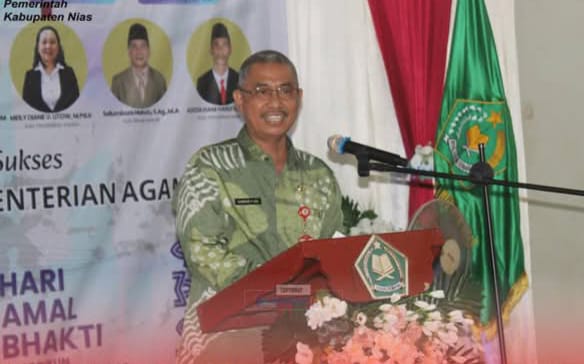 Sekda Nias Hadiri Peringatan Hari Amal Bhakti Ke-79