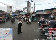 Personel Sat Lantas Polres Tanjung Balai Rutin Tiap pagi di Jalan Urai Arus Lalu Lintas