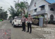 Pastikan Arus Lalulintas Lancar di Jalan Depan Gereja, Sat Lantas Laksanakan Pengaturan