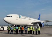 RAMPUNGKAN FASE KEBERANGKATAN PENERBANGAN HAJI 1446 H, GARUDA INDONESIA CATATKAN TINGKAT KETEPATAN WAKTU 96,4%