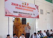 Polres Lhokseumawe Gelar Zikir dan Doa Bersama Sambut Hari Bhayangkara ke-79