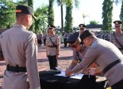 Kapolres Nias Pimpin Sertijab Para Kabag dan Kapolsek