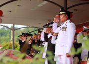 UPACARA PENGIBARAN BENDERA MERAH PUTIH PERINGATI HUT RI KE-80 DI KAB. SIMEULUE