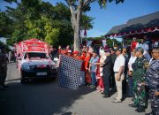 Kapolres Lhokseumawe Hadiri dan Ikut Lepas Pawai Karnaval HUT RI ke-80