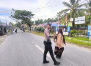 Satlantas Polres Simeulue Gelar Strong Poin Pagi Untuk Cegah Laka dan Kemacetan