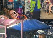 Personel Sat Lantas Polres Tanjung balai Secara Humanis Himbau Pedagang Jajanan Malam