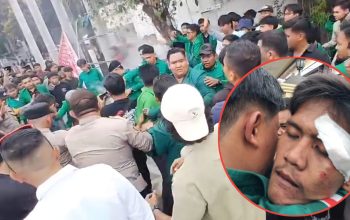 Aksi HIMMAH Copot Kapolrestabes Medan berujung Tindakan Represif