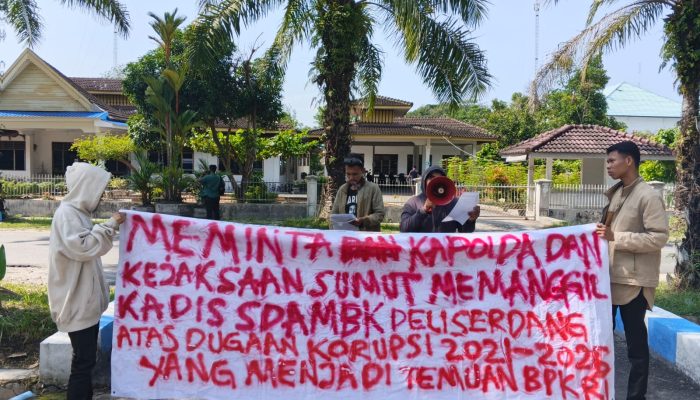 Aksi Unjuk Rasa MPP Sumut, Minta Kejatisu Dan Polres Deli Serdang Bongkar Praktek  KKN Di Dinas SDABMBK Deli Serdang