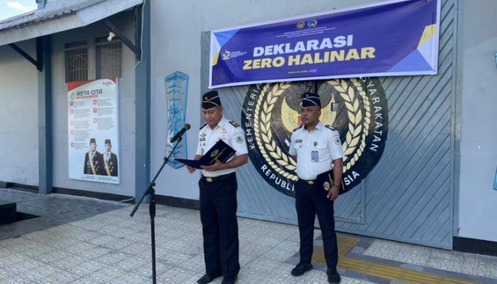 Lewat Penandatanganan Ikrar Bersama Rutan Ambon Perkuat Komitmen Zero HALINAR