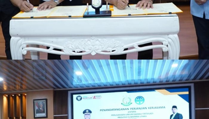 Kejati Sumut dan Perumda Tirtanadi MoU Kerja sama  Dengan Asdatun Kejati Sumut