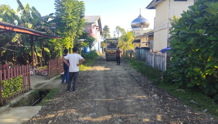 Jalan Sentosa di Desa Amiria Bahagia Diperbaiki, PUPR Simeulue: Berdasarkan Pantauan dan Laporan Warga