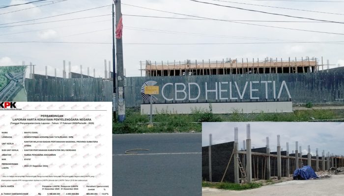 Pembangunan Ruko CBD Helvetia Dihentikan, Kasatpol PP Deli serdang : Harus Ada PBG Baru Bangun, Kakantah Pemilik Harta 5, 29 Miliar Bungkam Atas Peralihan Lahan Dari Eks HGU PTPN II