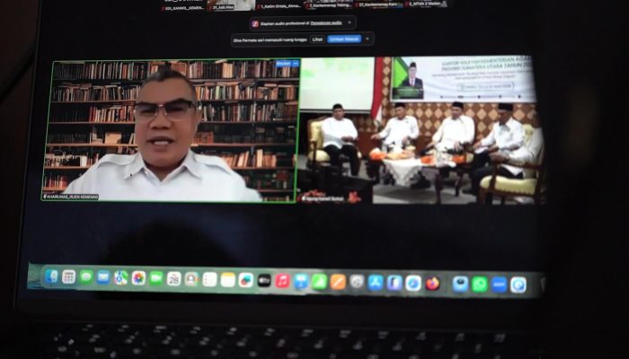 Buka Raker Kanwil Kemenagsu , Irjen Kemenag RI Ingatkan Integritas dan Disiplin ASN.