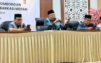 Prof.Dr.H.Nispul Khoiri. M.Ag Sampaikan Pembekalan Kepada  Petugas Haji, Karu dan Karom Kloter 11