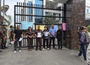 Aliansi Mahasiswa  Dan Pemuda Anti Korupsi K Sampaikan Temuan BPK Terhadap Penggunaan Anggaran PT PSU Didepan Kejatisu