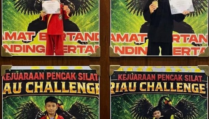 Kejuaraan Pencak Silat Riau Challenge 2 Piala Kemenpora, Siswa MIN 5 Borong 4 Mendali