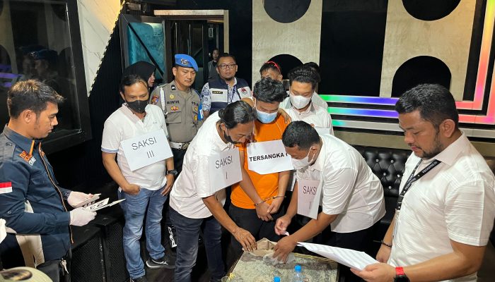 Polrestabes Medan Temukan Bukti Baru Saat Rekon THM jual Narkoba