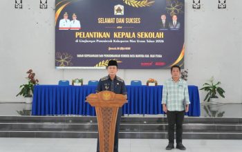 Wakil Bupati Nias Utara Yusman Zega Ambil Sumpah 16 Orang Kepala Sekolah Se Kabupaten Nias Utara 