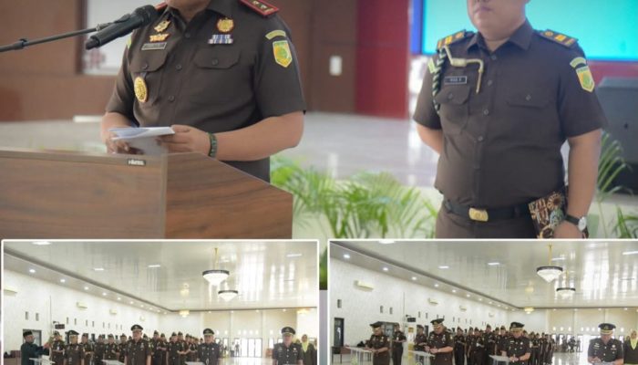 Kepala Kejaksaan Tinggi Aceh Yudi Triadi.SH.MH  Melantik Serta Mengambil Sumpah  Para Pejabat Di Lingkungan Kejaksaan Tinggi Aceh 