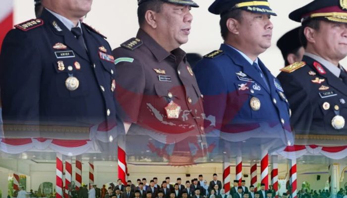 Aspema Kejatisu Ronald H.Bakkara SH.MH Ikuti Upacara Hari Lahir Pancasila Di Lapangan Astaka 