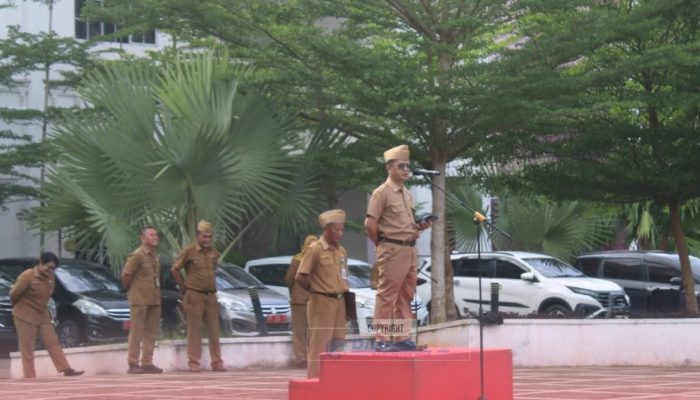Pemkab Nias Laksanakan Upacara Bendera 
