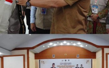 Ketua PPIH Dr.H.Zulkifli Sitorus MA, Dan Bupati Asahan Sambut Kedatangan Jammah Haji Kloter 7 Deberkasi Medan Di Aula Madinatul Hujjaj