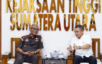 Kejatisu Muhibuddin SH.MH Terima Audensi Direktur PT.Hutama Karya ( Persero) “Bahas Isu Strategis Terkait Pembangunan Infrastruktur Di Wilayah Sumatera Utara”