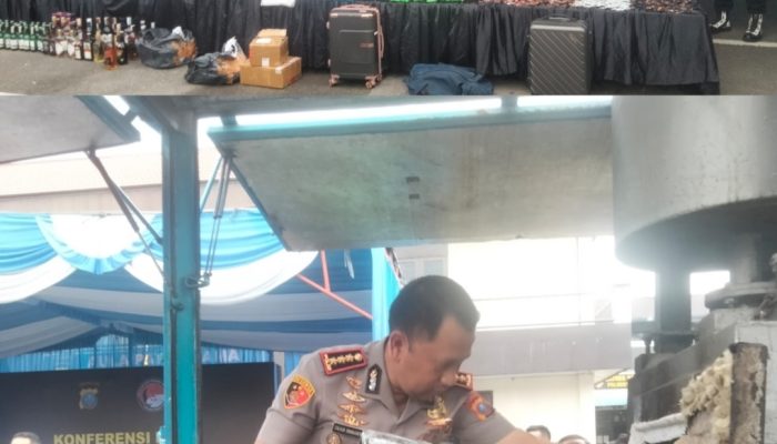 Polrestabes Medan Musnahkan Bermacam Jenis Narkoba Senilai Ratusan Miliar Dari Komplotan Jaringan Internasional  