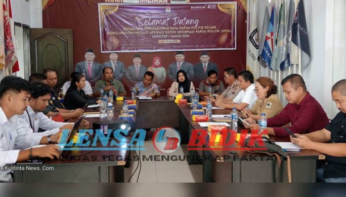KPU Kab. Nias Utara Laksanakan Sosialisasi Pemutakhiran Data Partai Politik Semester 1 Tahun. 2026