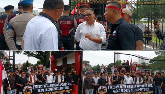 Aksi Jilid ll Di Mapolda Sumut Guncang Tuntutan Terhadap Polres Nias,Bukan Soal Jumlah Massa, Tetapi Soal Keadilan 