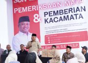 Ribuan Warga Langkat Antusias Ikuti Pemeriksaan Mata dan Pembagian Kacamata Gratis