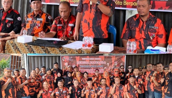 Gelar Konsilidasi Fokus Penguatan Internal Organisasi,PAC Pemuda Pancasila Medan Johor Gelar Rapat Perdana