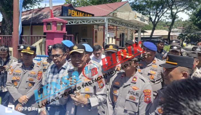 Aliansi GMPKK Laksanakan Aksi Damai di Polres Nias Dukung Kapolres Nias Ungkap Pembunuh Siswa SMK 1 ATM 