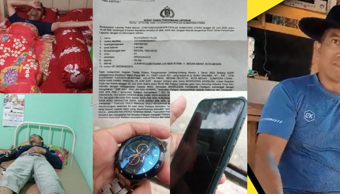 Pecatan AKBP Polisi, Achirudin Hasibuan Mengamuk, Wartawan Dipiting dan Dada Dipukul, Dilaporkan ke Polda Sumut