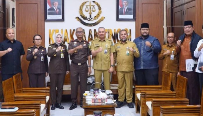 Kajatisu Muhibuddin.SH.MH Terima Kunjungan Sekda Sumut Sulaiman Harahap Bersama Ketua LPTQ Sumut Dr.H. Asren Nasution