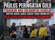 Paulus Peringan Gulo, Tegaskan Solidaritas Keadilan Untuk Aknis Jance Zebua Tidak Memiliki Deal Atau Kepentingan Lainnya