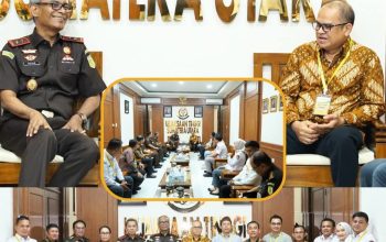 Kepala Kejaksaan Tinggi Sumut Muhibuddin SH.MH Terima Kunjungan Silaturahmi Ketua KPU Sumut Dan Jajarannya 