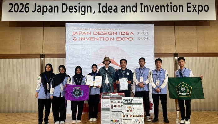MAN 1 Medan Raih Gold Medal pada Ajang Internasional JDIE INNOPA WIIPA 2026 di Osaka Jepang