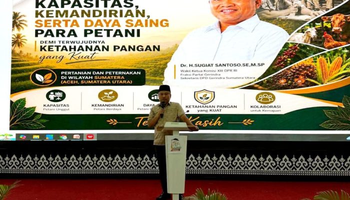 Sugiat Santoso Ajak Petani Tingkatkan Kapasitas dan Daya Saing pada Diklat Tani Merdeka Indonesia Angkatan IV Sumut–Aceh