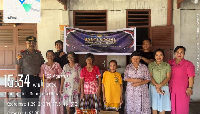 Calon Perwira Polri Asal Polres Nias Berbagi Kasih di Panti Jompo Betania Gunungsitoli