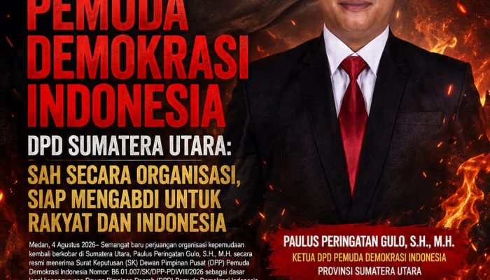 Semangat Baru Pemuda Demokrasi Indonesia DPD Sumut,Sah Secara  Organisasi ,Siap Mengabdi Untuk Rakyat Dan Indonesia