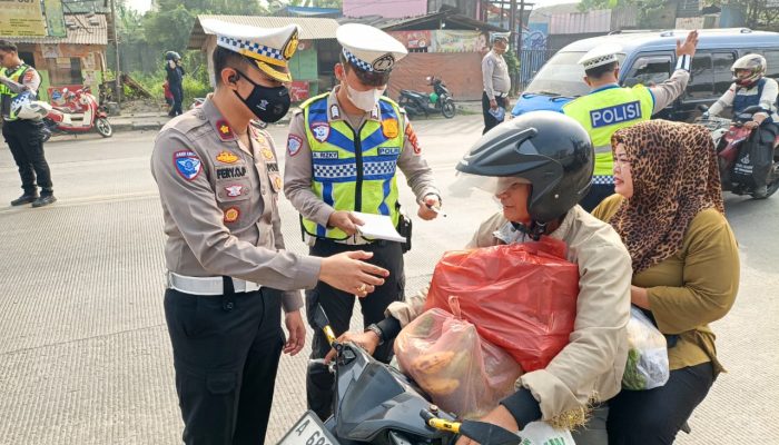 Satlantas Polresta Tangerang Gelar Giat “Si Caka” di Titik Rawan Kecelakaan Jalan Raya Serang