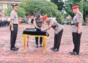 Kapolres Nias Pimpin Sertijab dan Pelantikan Pejabat Baru Di Lingkungan Polres Nias