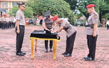 Kapolres Nias Pimpin Sertijab dan Pelantikan Pejabat Baru Di Lingkungan Polres Nias