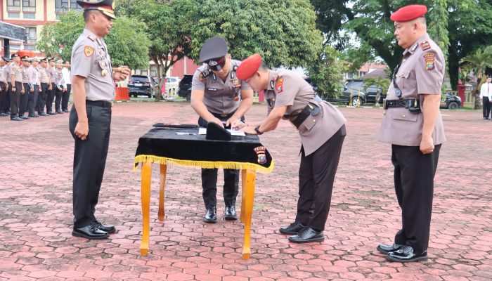 Kapolres Nias Pimpin Sertijab dan Pelantikan Pejabat Baru Di Lingkungan Polres Nias